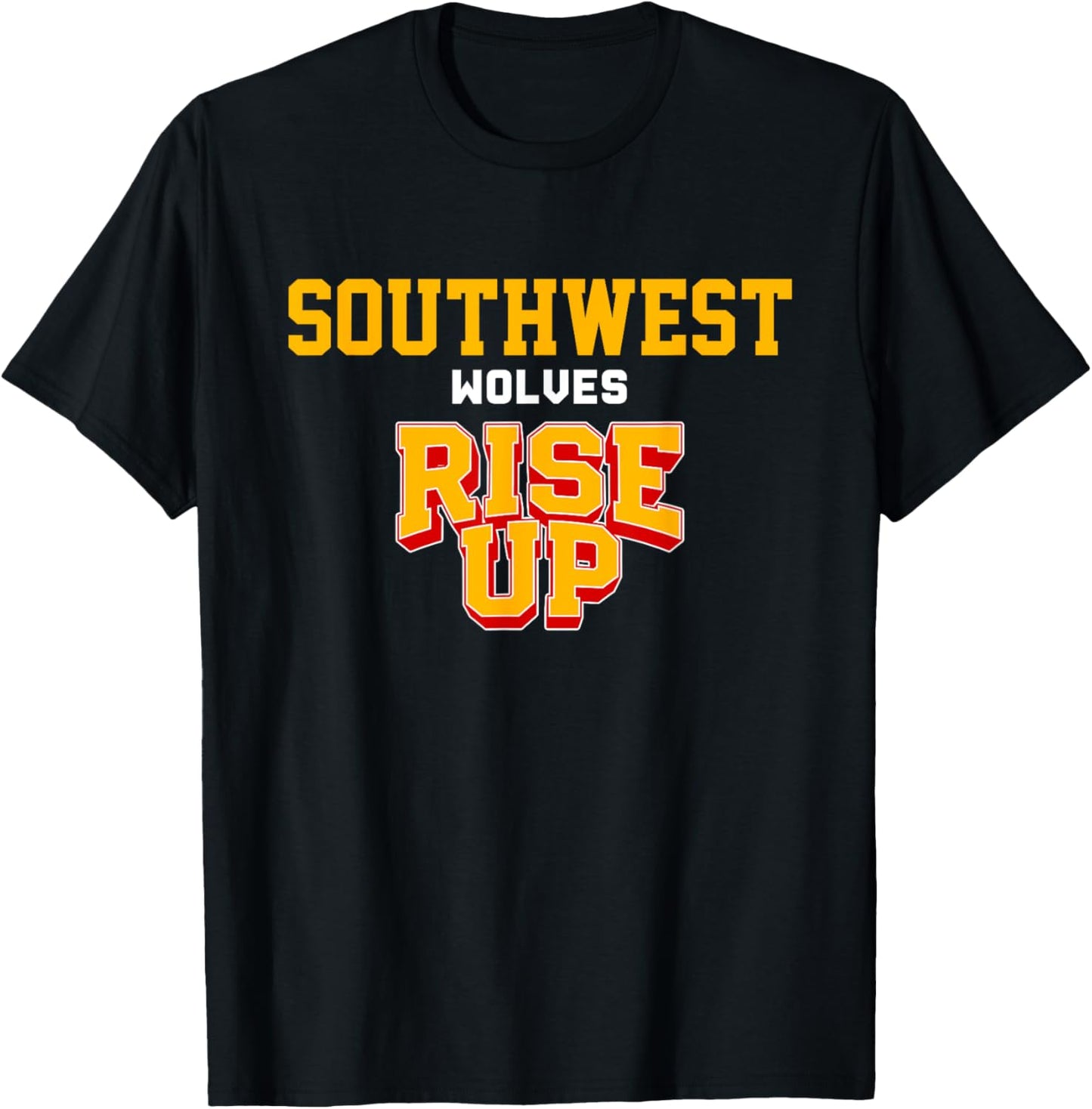 Southwest Wolves Rise Up HS T-Shirt - T-Shirt | Black