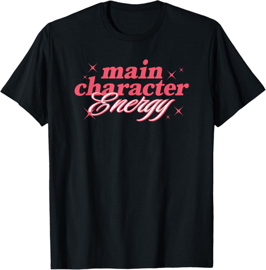 Main Character Energy Classic Halloween Graphic T-Shirt - T-Shirt | Black