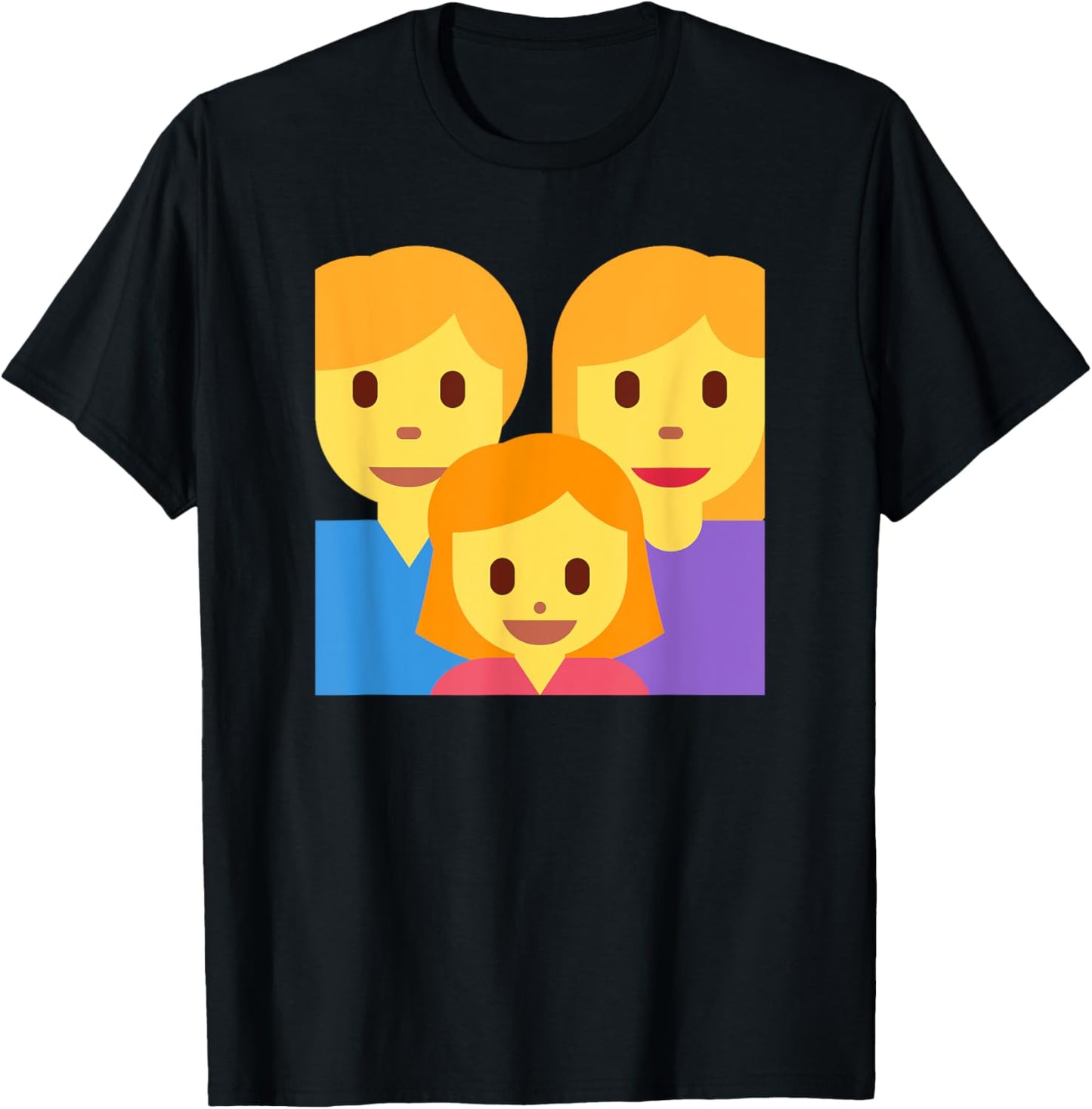 Family: Man, Woman, Girl T-Shirt - T-Shirt | Black