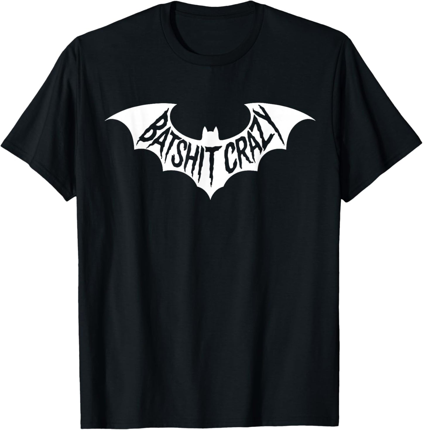 Batshit Crazy Wacky Cartoon Funny Bat Lover Halloween T-Shirt - T-Shirt | Black