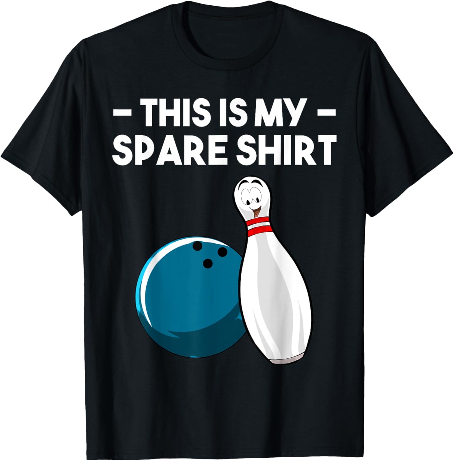 Cool Bowling Novelty Women Bowling Team Gag Bowler T-Shirt - T-Shirt | Black