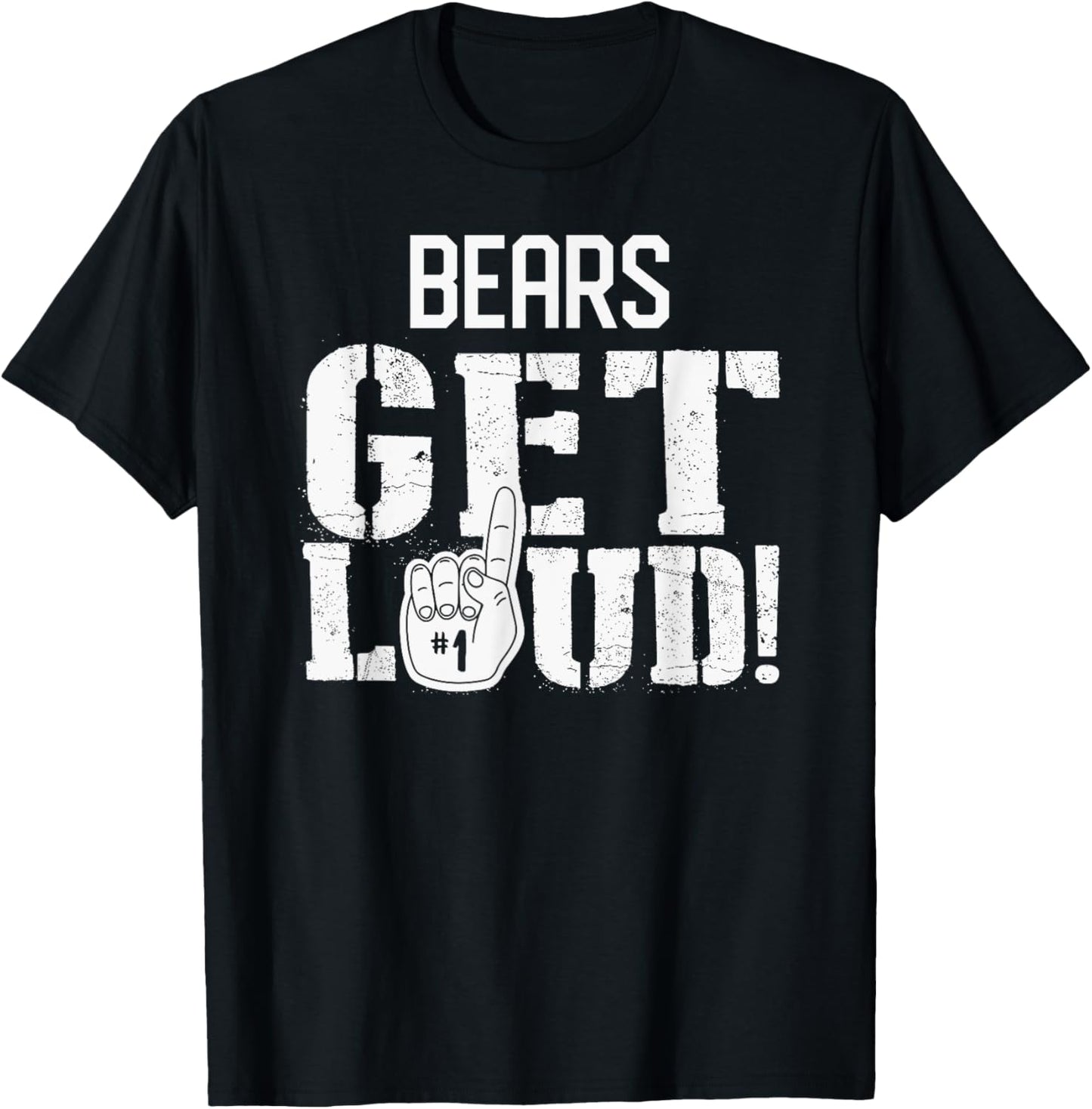 Pleasant Valley Bears Get Loud! HS T-Shirt - T-Shirt | Black