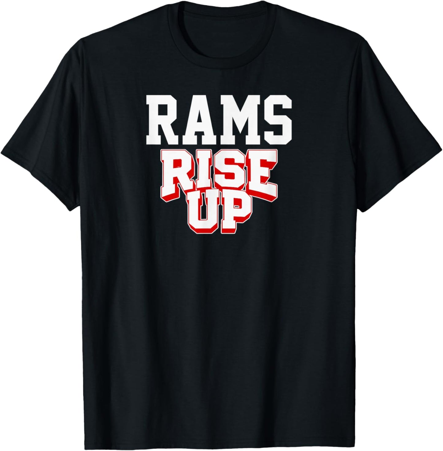 Rogers Rams Rise Up HS T-Shirt - T-Shirt | Black