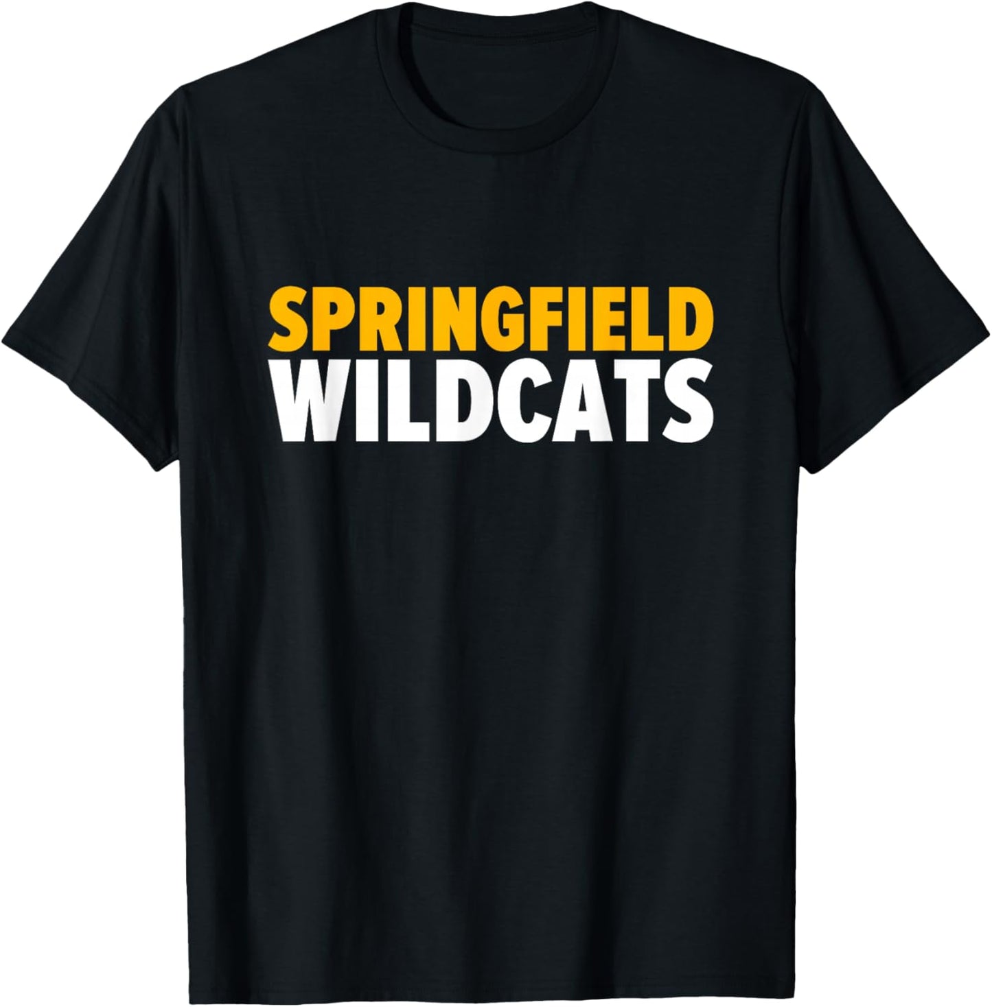 Springfield Wildcats Bold T-Shirt - T-Shirt | Black