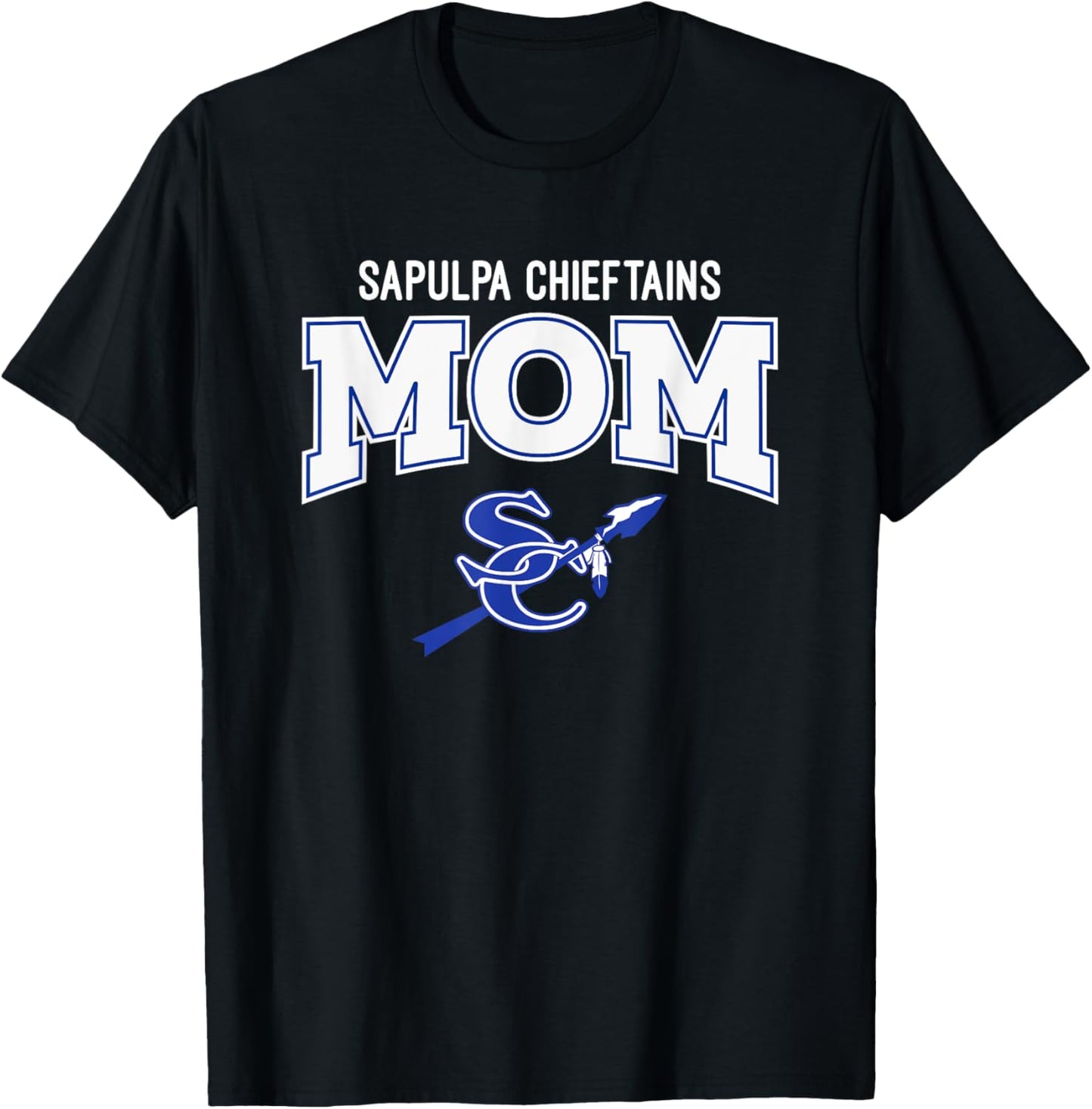 Sapulpa Chieftains Logo Mom HS T-Shirt - T-Shirt | Black