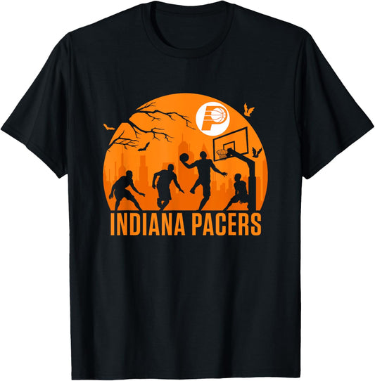 NBA Indiana Pacers Halloween Midnight Hoops T-Shirt - T-Shirt | Black