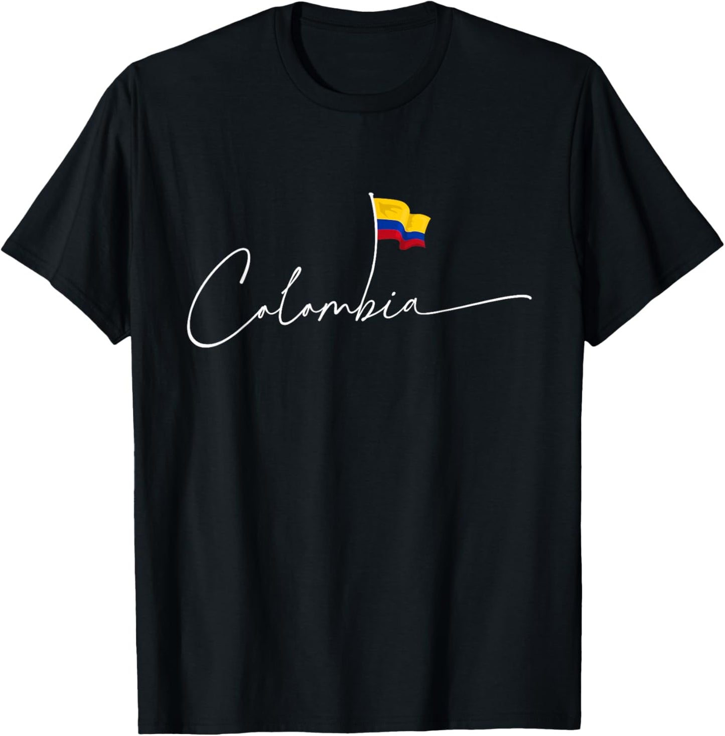 Colombia Pride Flag Colombian National Expat T-Shirt - T-Shirt | Black