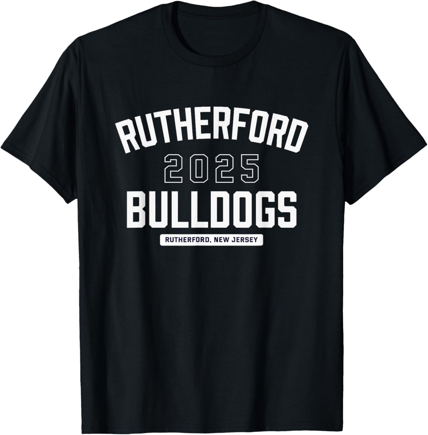 Rutherford Bulldogs Rutherford, New Jersey 2025 T-Shirt - T-Shirt | Black