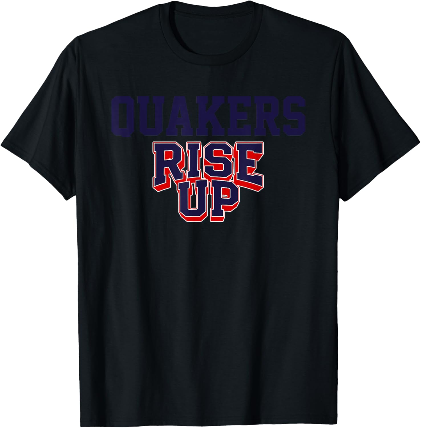 Plainfield Quakers Rise Up HS T-Shirt - T-Shirt | Black