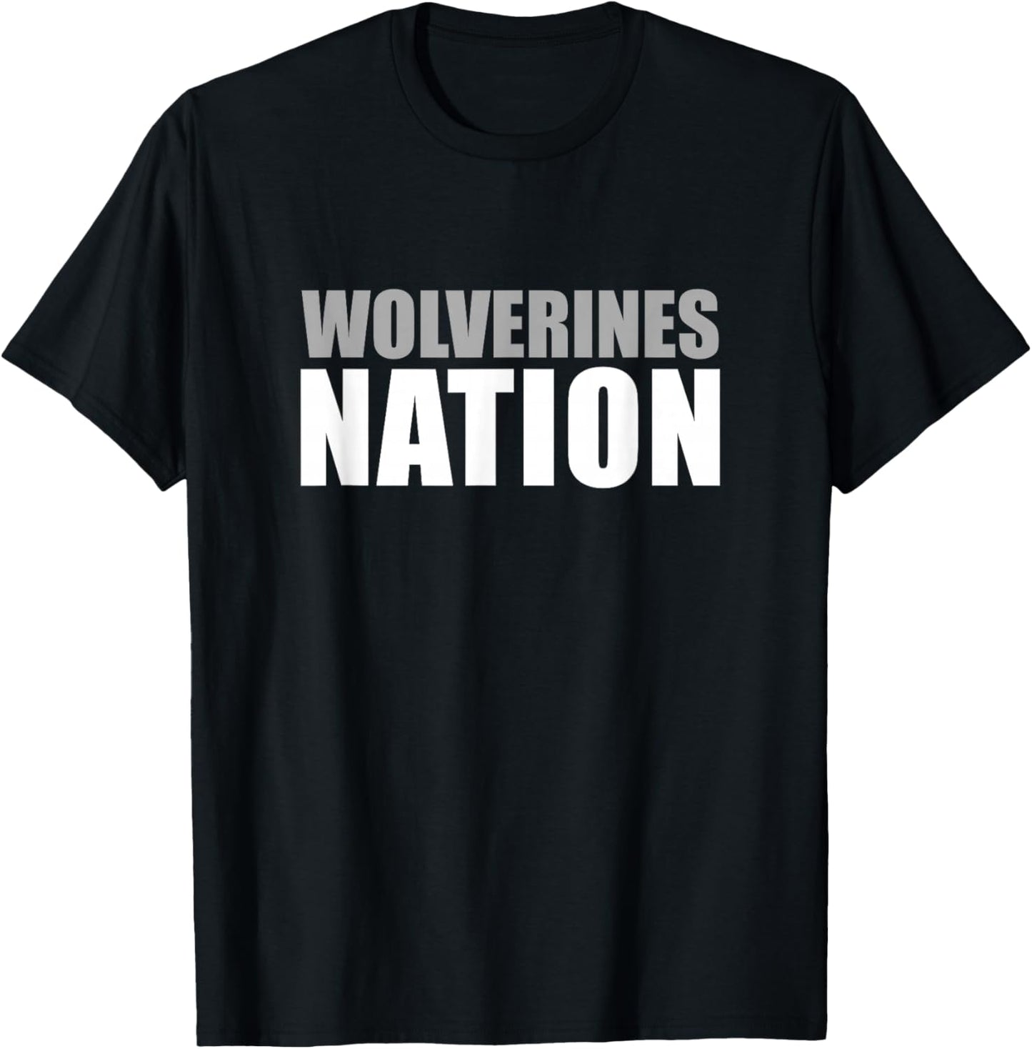 Overton Wolverines Nation HS T-Shirt - T-Shirt | Black