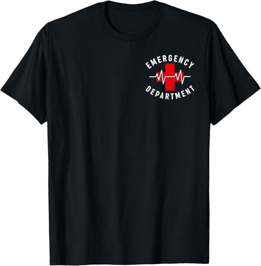 Emergency Department Emergency Room Healthcare T-Shirt - T-Shirt | Black