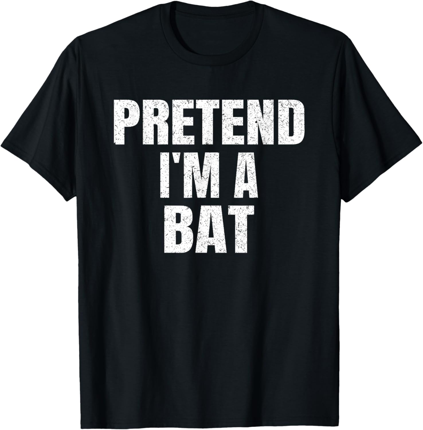 Pretend I'm A Bat Family Group Easy Halloween Costume T-Shirt - T-Shirt | Black