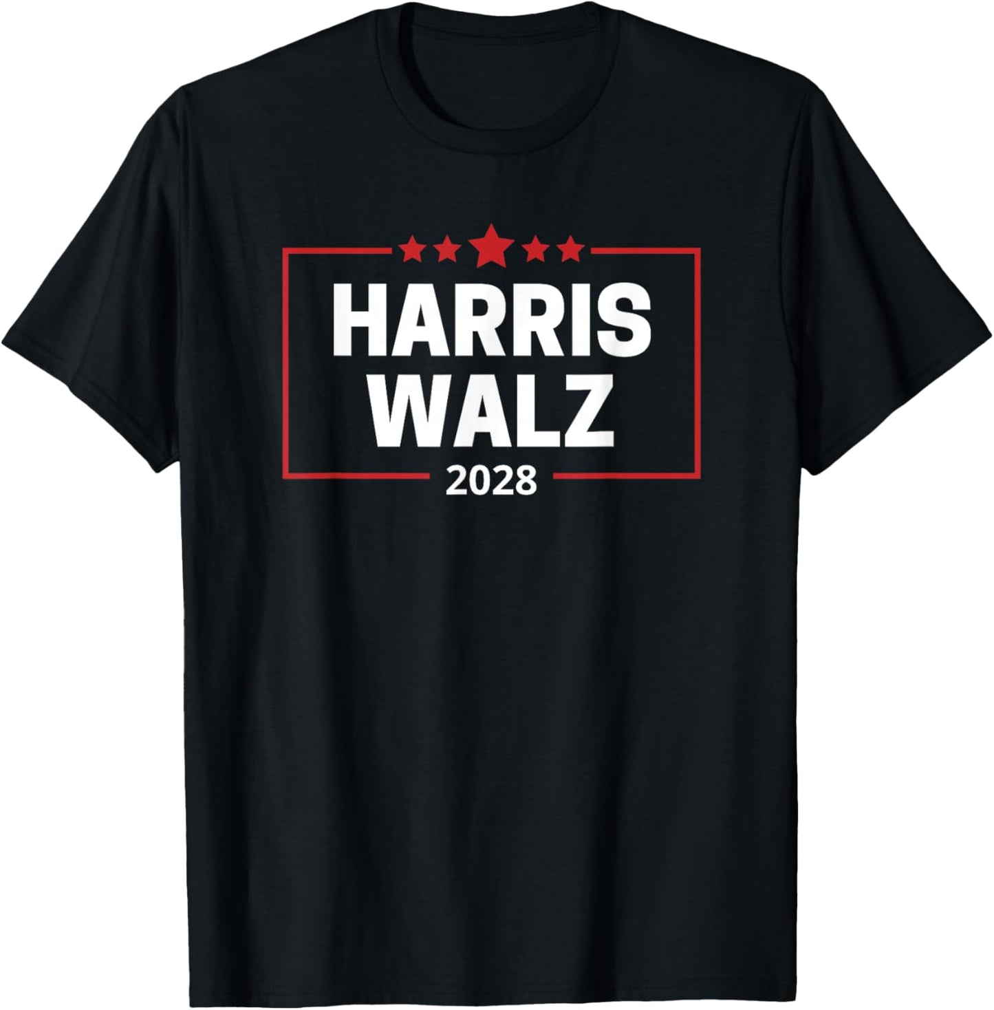 Kamala 2028 - Harris Walz 2028 T-Shirt - T-Shirt | Black
