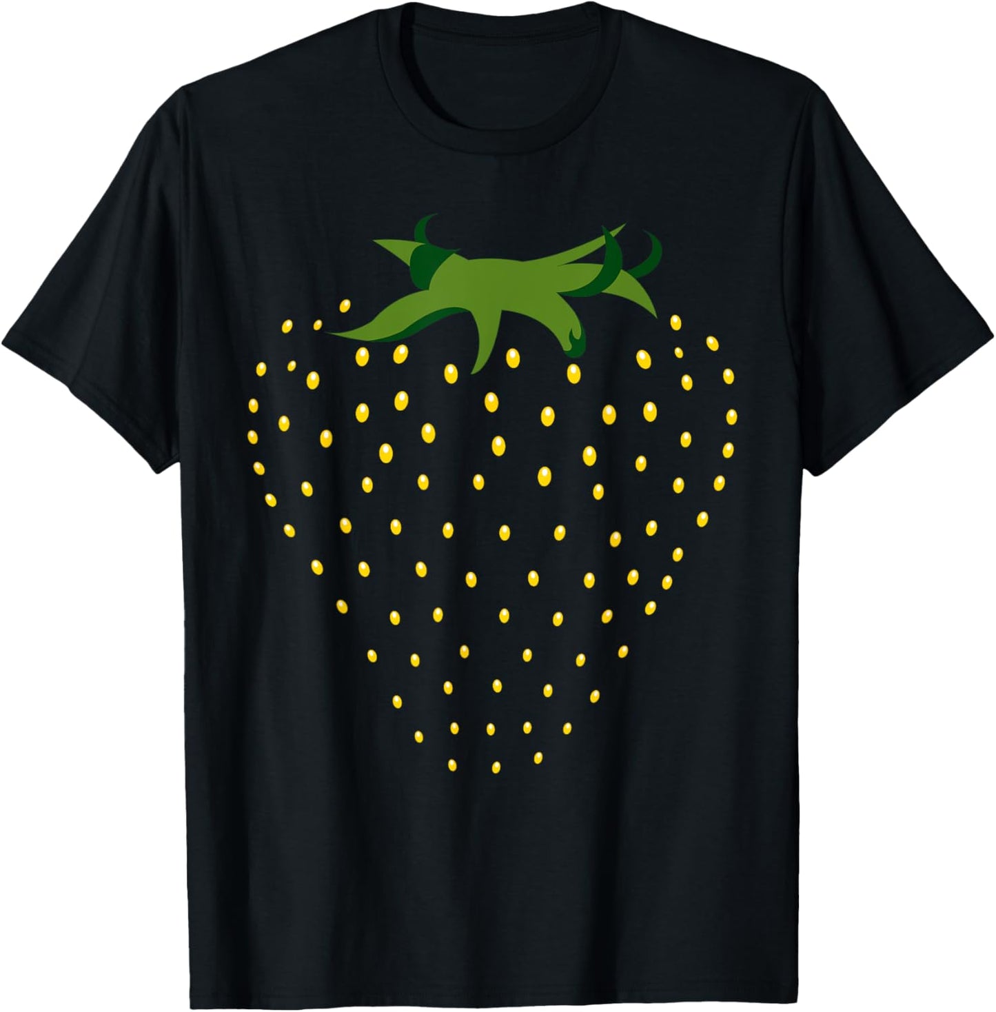 Funny Strawberry Fruit Cosplay DIY Halloween Costume Day T-Shirt - T-Shirt | Black