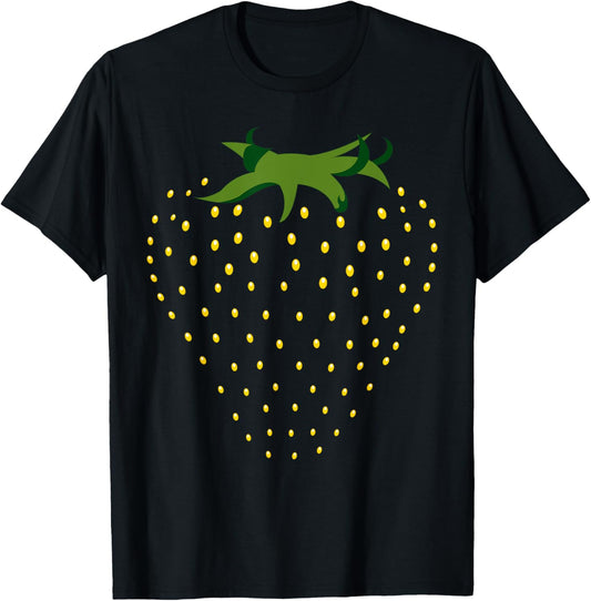Funny Strawberry Fruit Cosplay DIY Halloween Costume Day T-Shirt - T-Shirt | Black