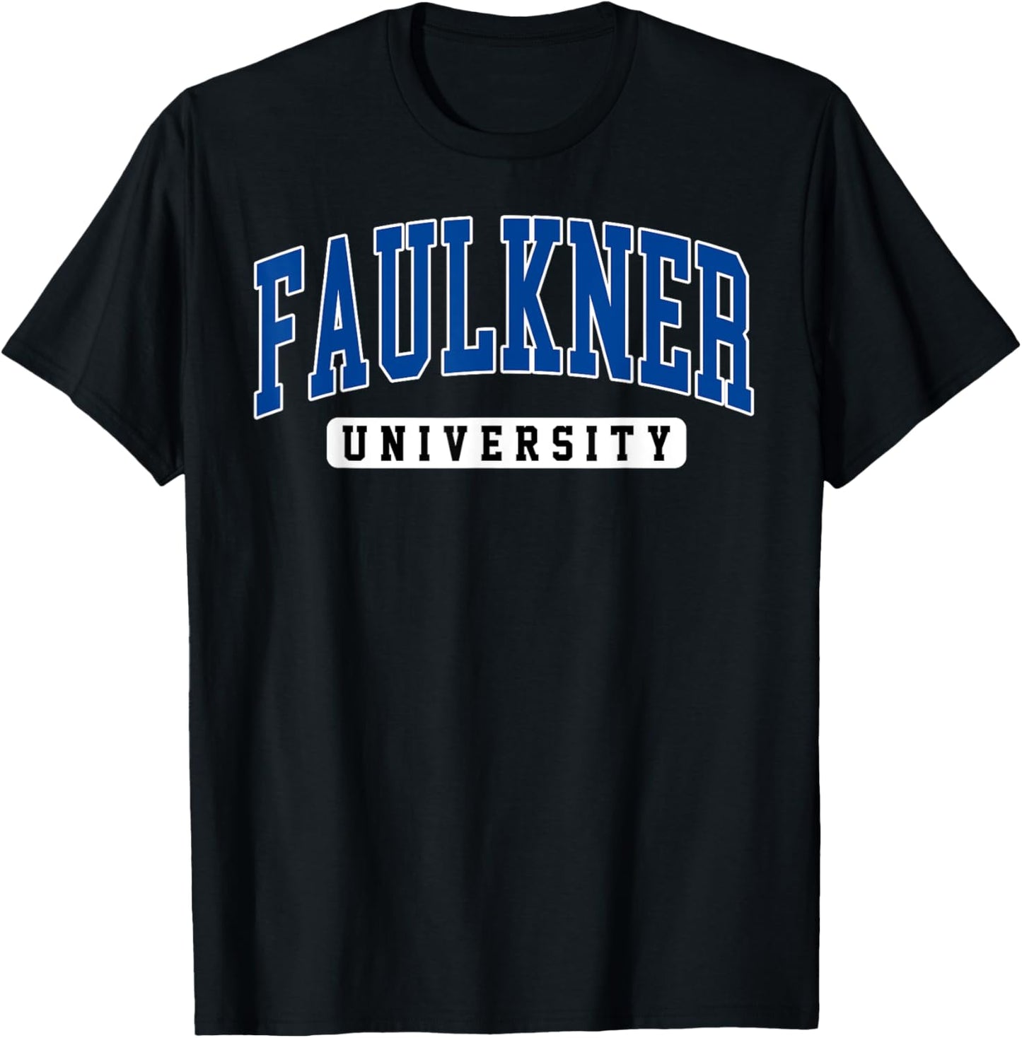Faulkner University Arch Vintage Sports Design Women T-Shirt - T-Shirt | Black