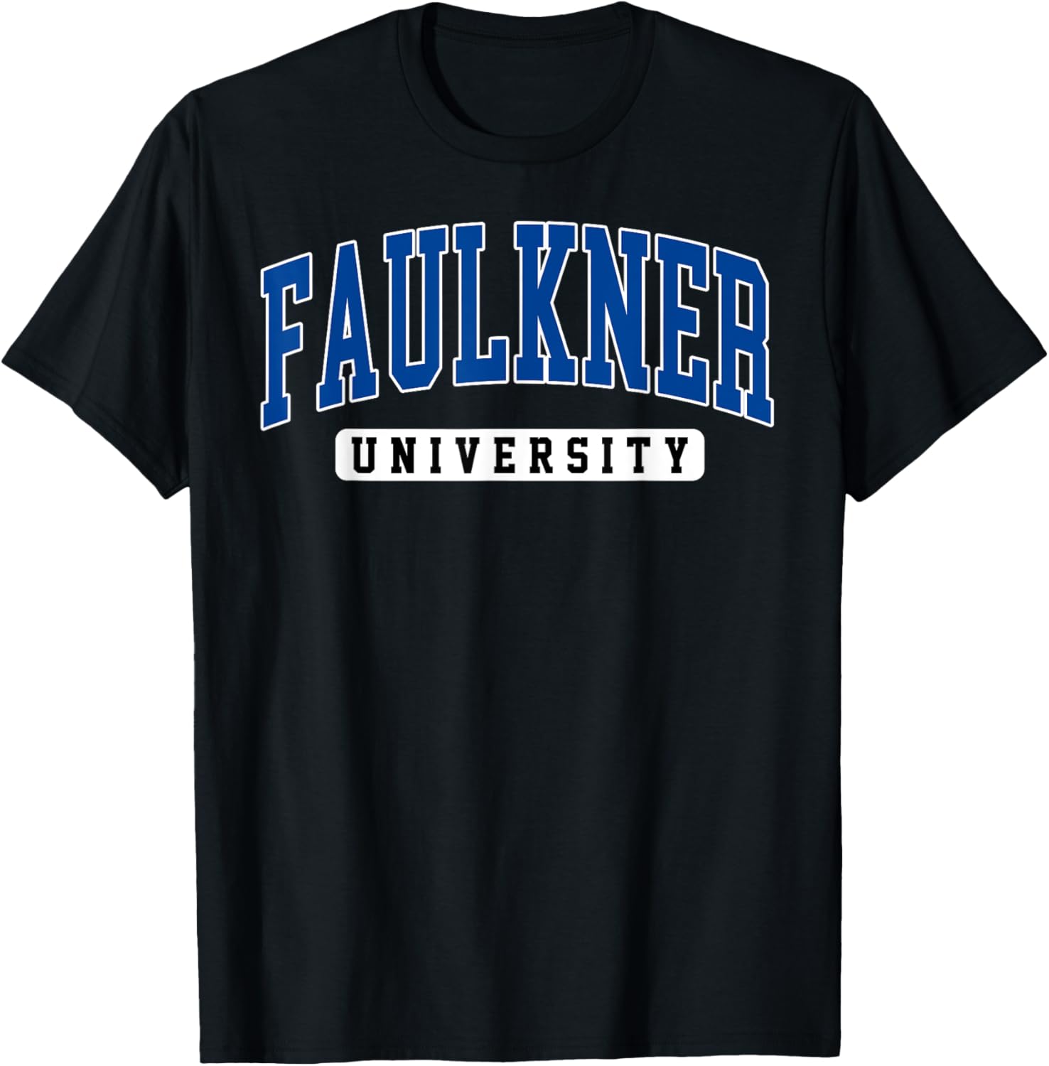 Faulkner University Arch Vintage Sports Design Women T-Shirt - T-Shirt | Black