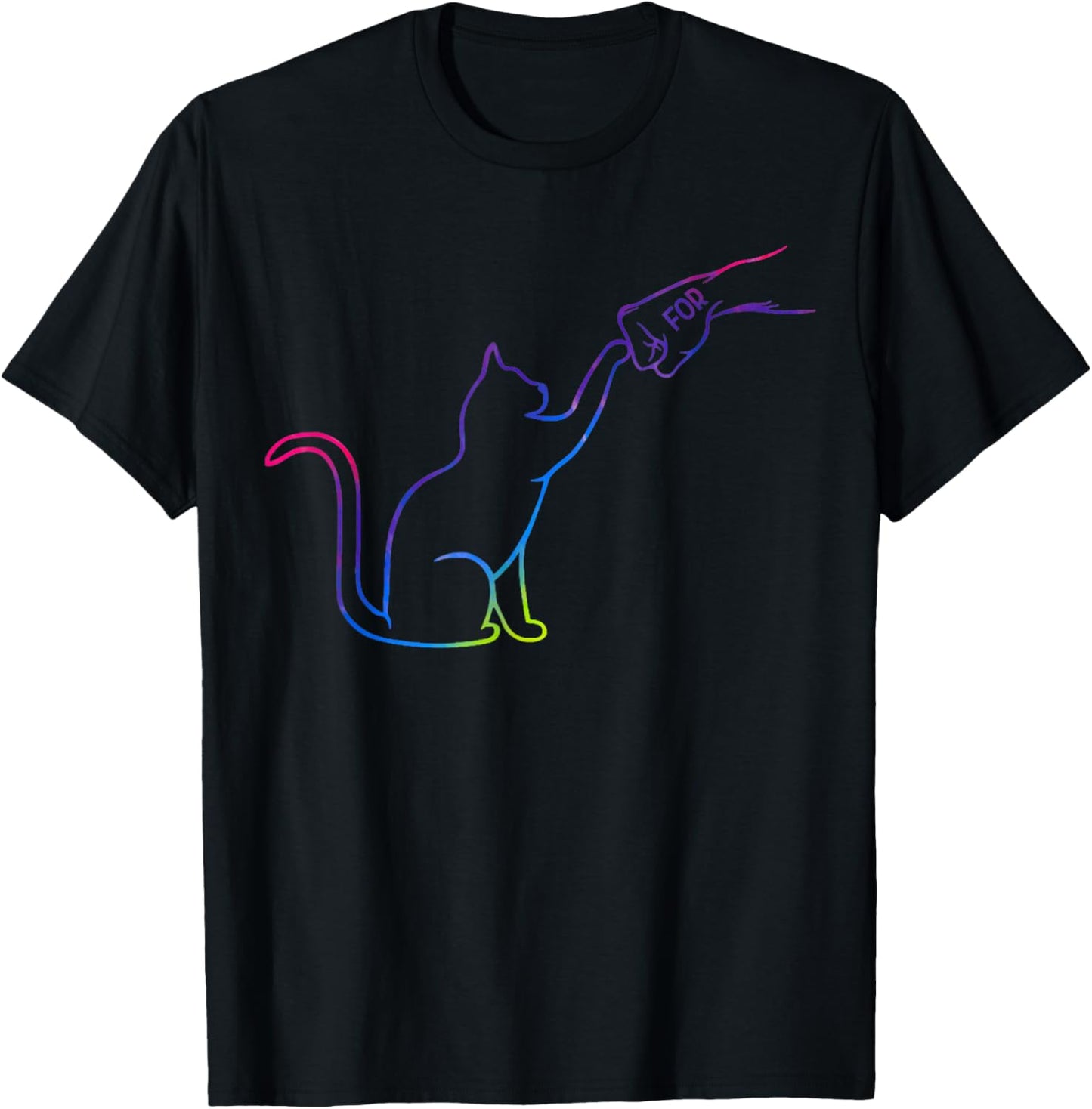 Cute Pet I Love My Cat Best Friend Fist Bump Cat Lovers Men Women Kids T-Shirt - T-Shirt | Black