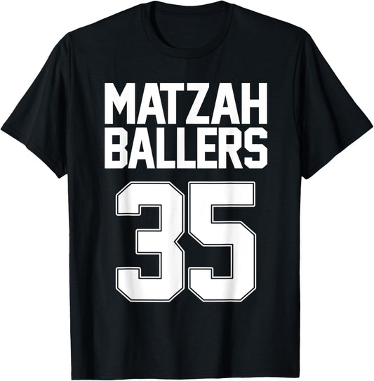 Matzah Baller 3 Funny Jewish Basketball Team Matzo Balls T-Shirt - T-Shirt | Black