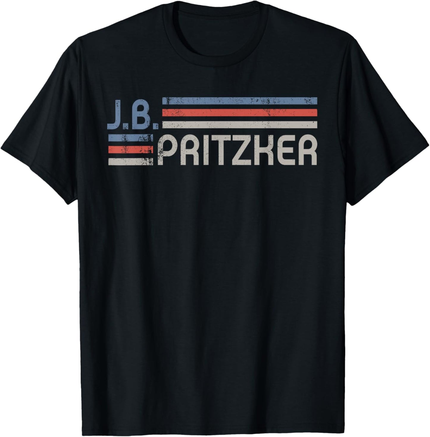 Vintage J.B.Pritzker 2028, J.B Pritzker For President 2028 T-Shirt - T-Shirt | Black