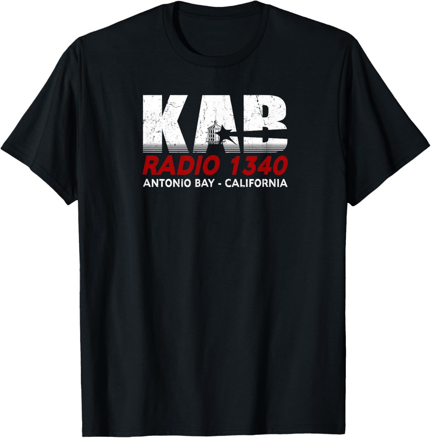 Dereliction of duty -Adults KAB Radio 1340 Antonio Bay - Pre-distressed - The Fog T-Shirt - T-Shirt | Black