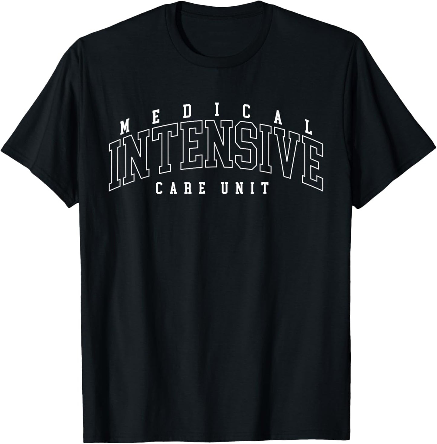 Retro MICU Sweater, Medical Intensive Care Unit Nurse T-Shirt - T-Shirt | Black
