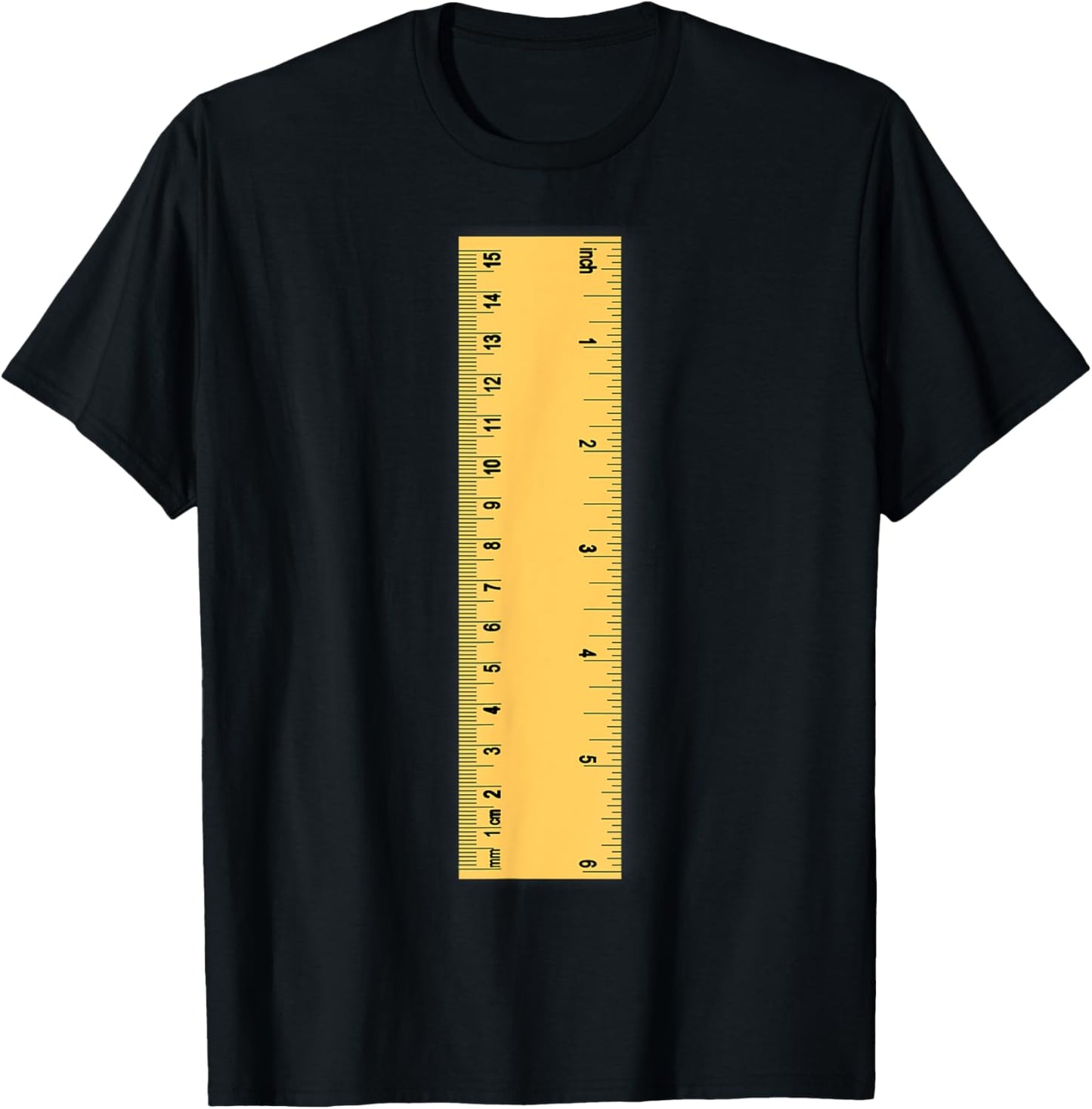 Ruler Glue Bottle Funny School Supply Halloween Costume Idea T-Shirt - T-Shirt | Black