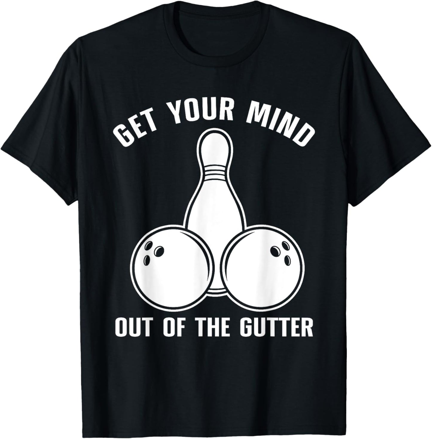 Funny Bowling Design Women Kids Bowling Lover Bowler T-Shirt - T-Shirt | Black