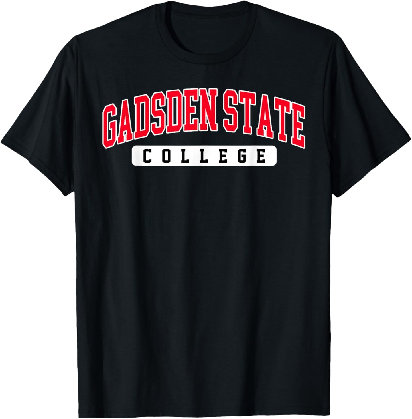 Gadsden State Community College Arch Vintage Sports Design T-Shirt - T-Shirt | Black