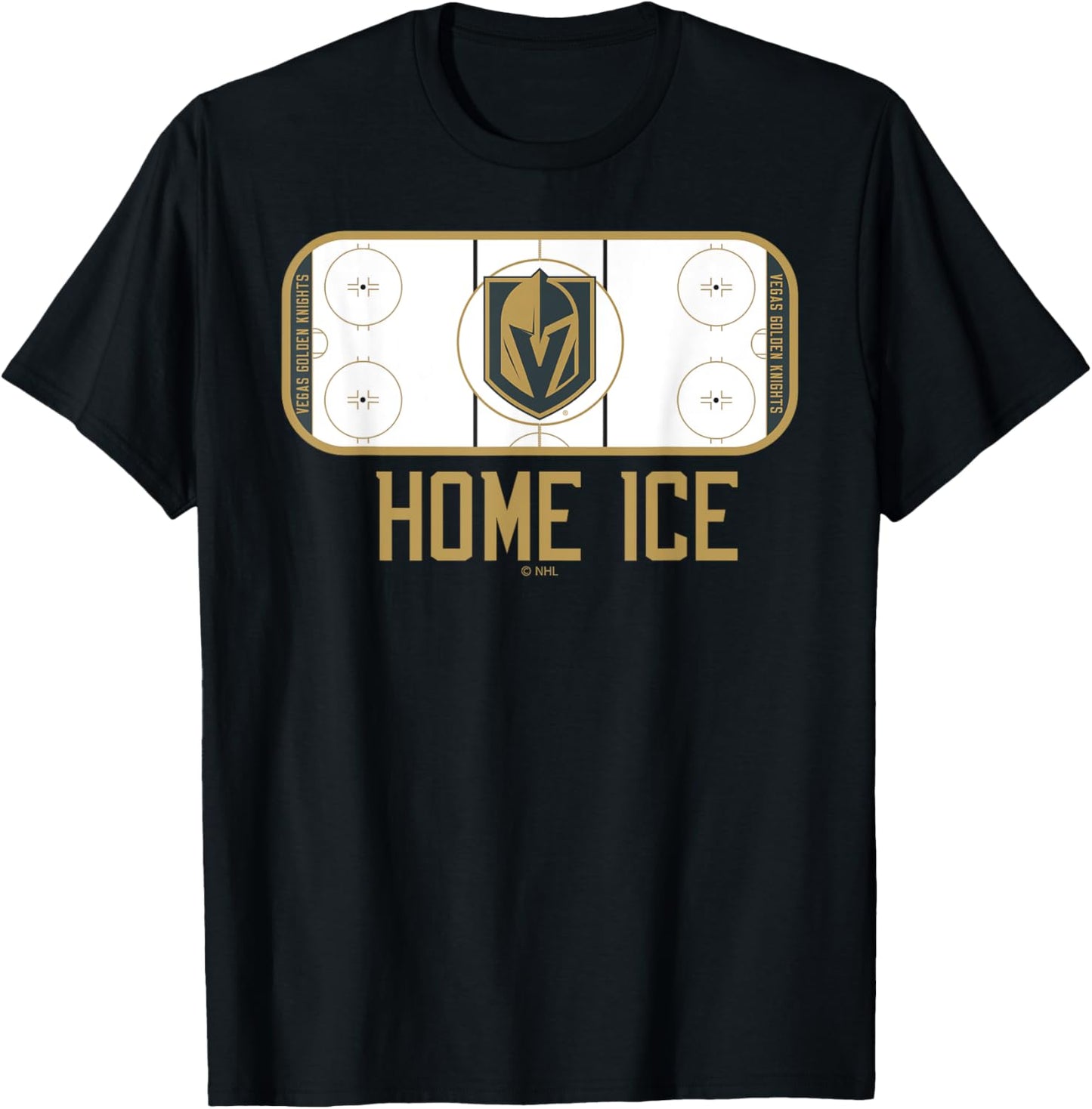 Vegas Golden Knights Home Ice Black Officially Licensed T-Shirt - T-Shirt | Black