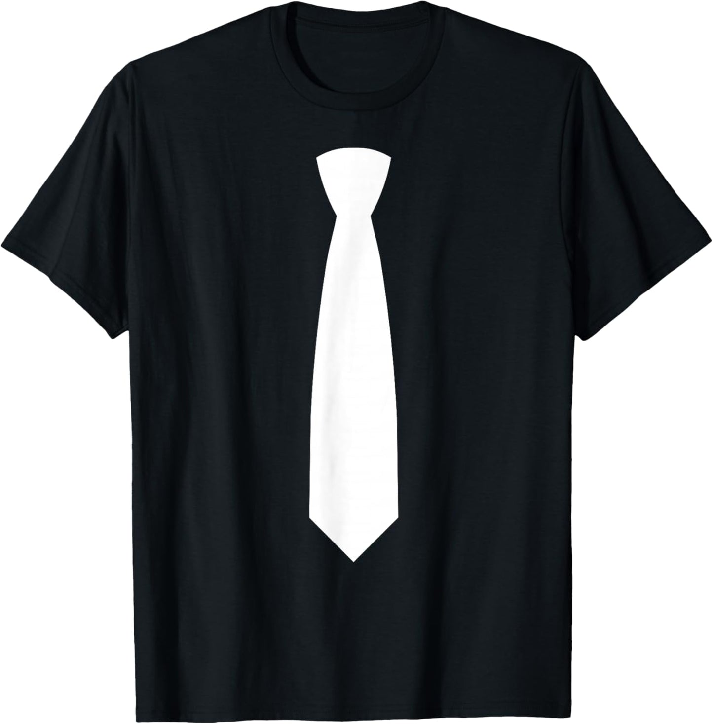 Tie On It Business Dress Code Elegant Costume Fun White Tie T-Shirt - T-Shirt | Black