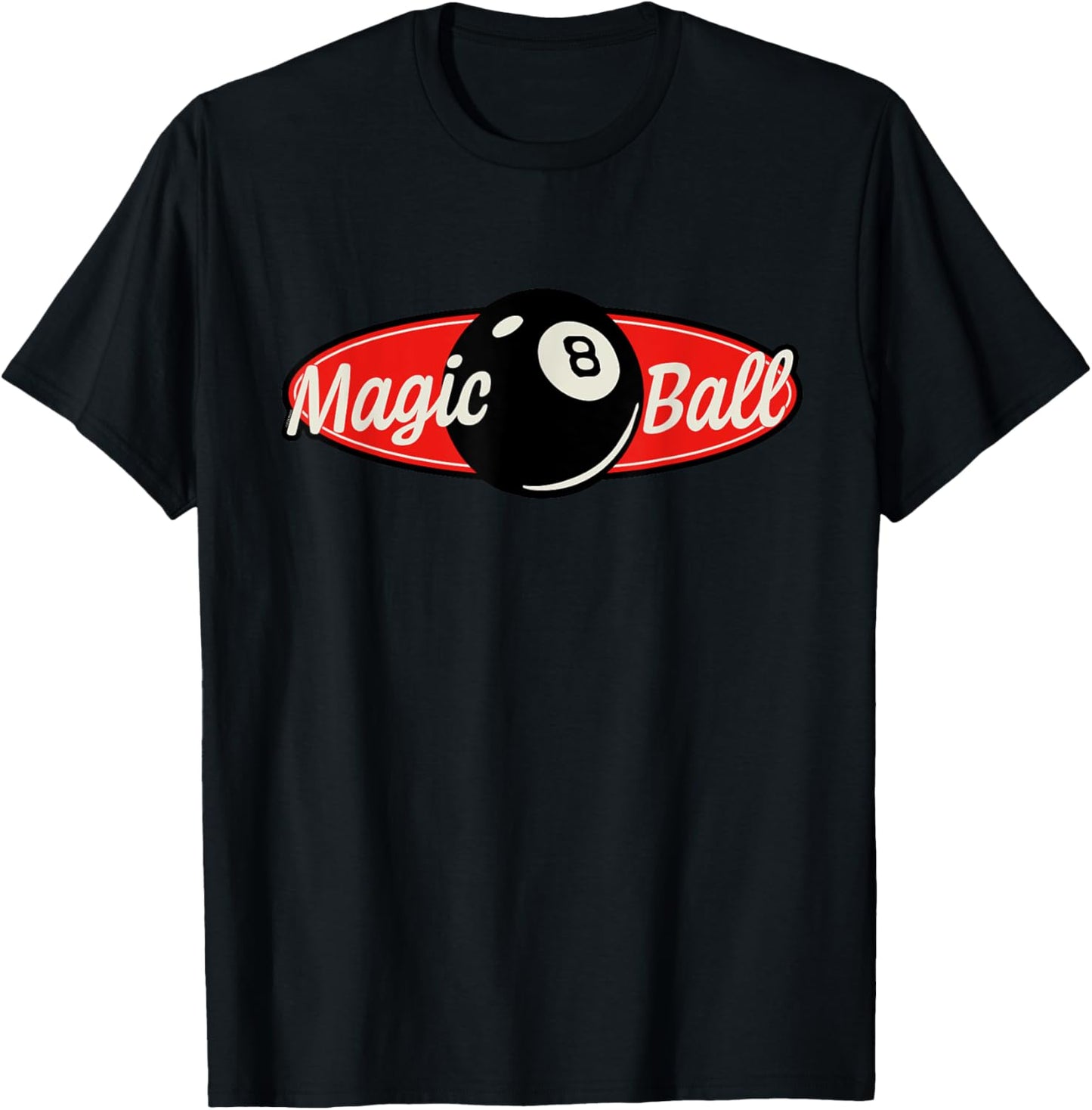 Magic 8 Ball Vintage T-Shirt - T-Shirt | Black