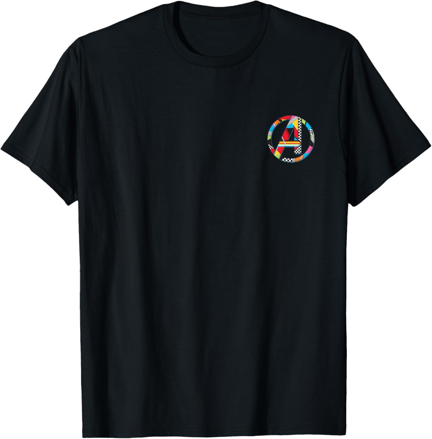 Marvel Avengers A Logo Small Collage 90s T-Shirt - T-Shirt | Black