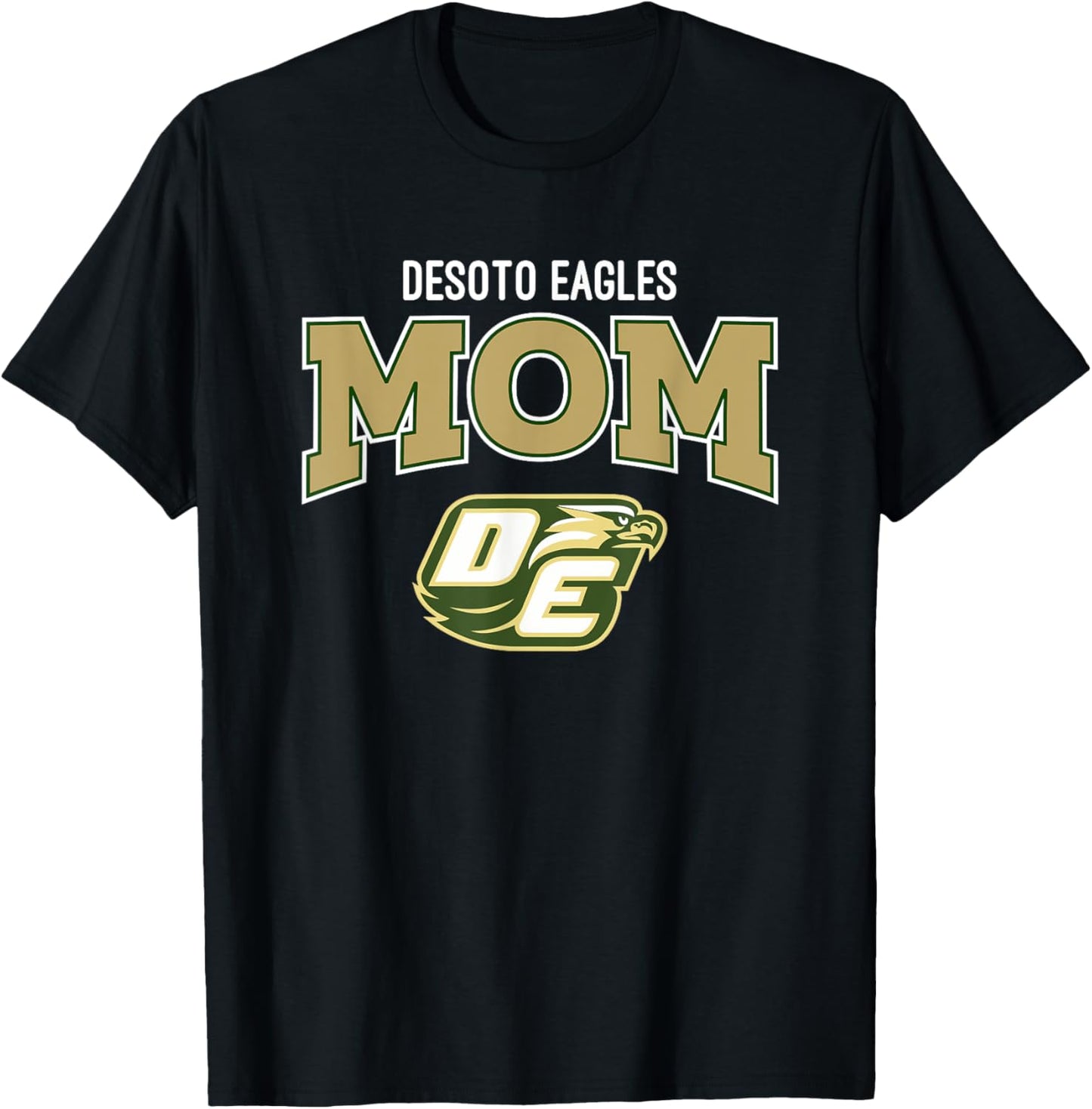 Desoto Eagles Logo Mom HS T-Shirt - T-Shirt | Black