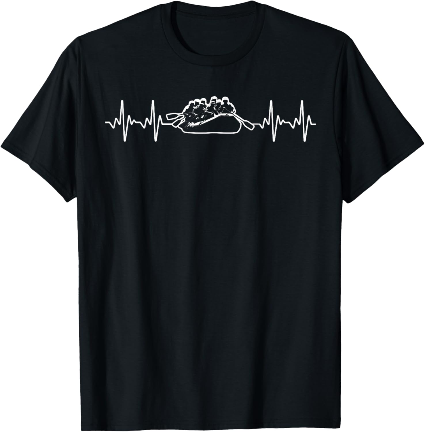 Cool Rafting Design Women White Water River Rafting T-Shirt - T-Shirt | Black