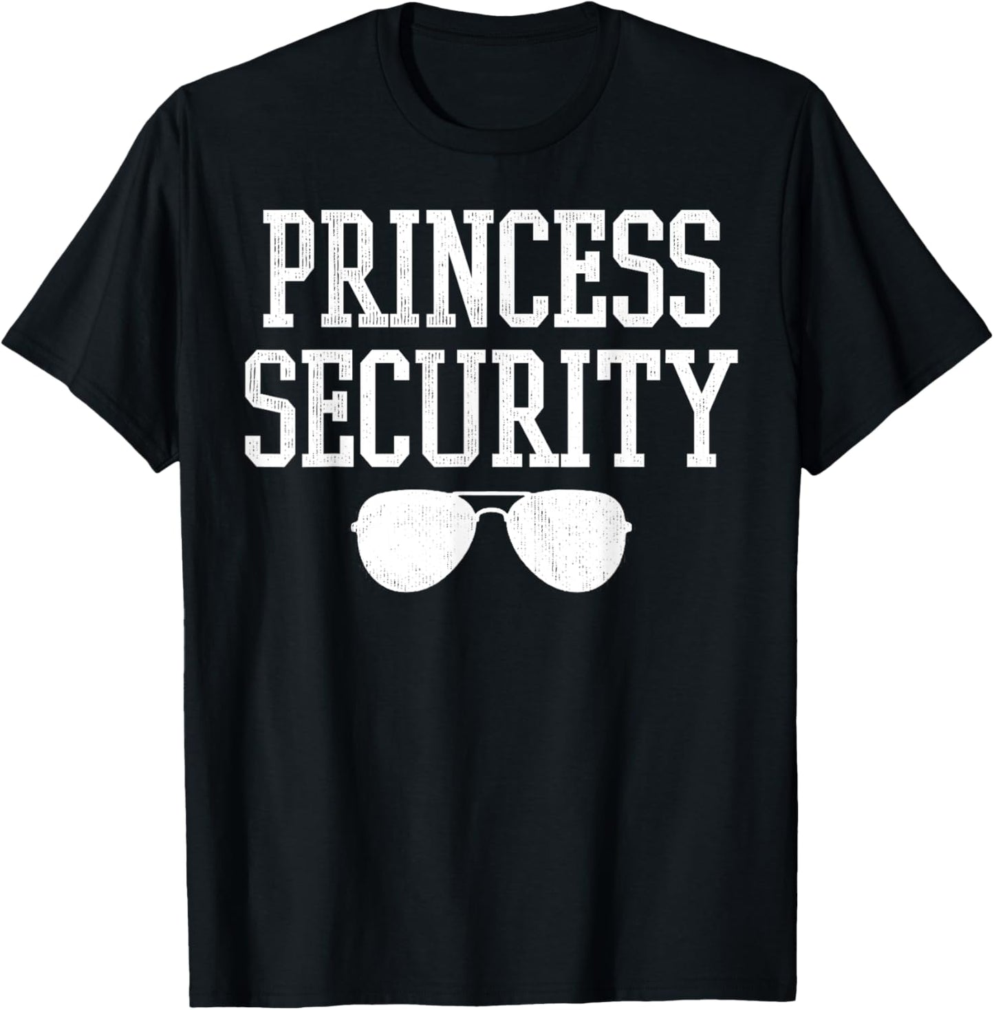 Halloween Dad Mom Daughter Adult Costume Princess Security T-Shirt - T-Shirt | Black