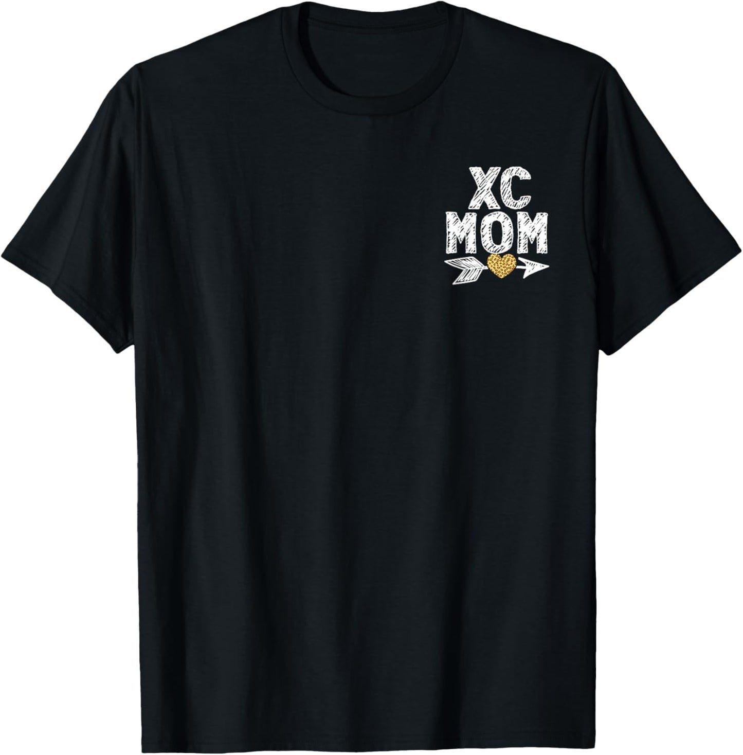 XC Mom Cross Country Runner Long Distance Running Mother T-Shirt - T-Shirt | Black