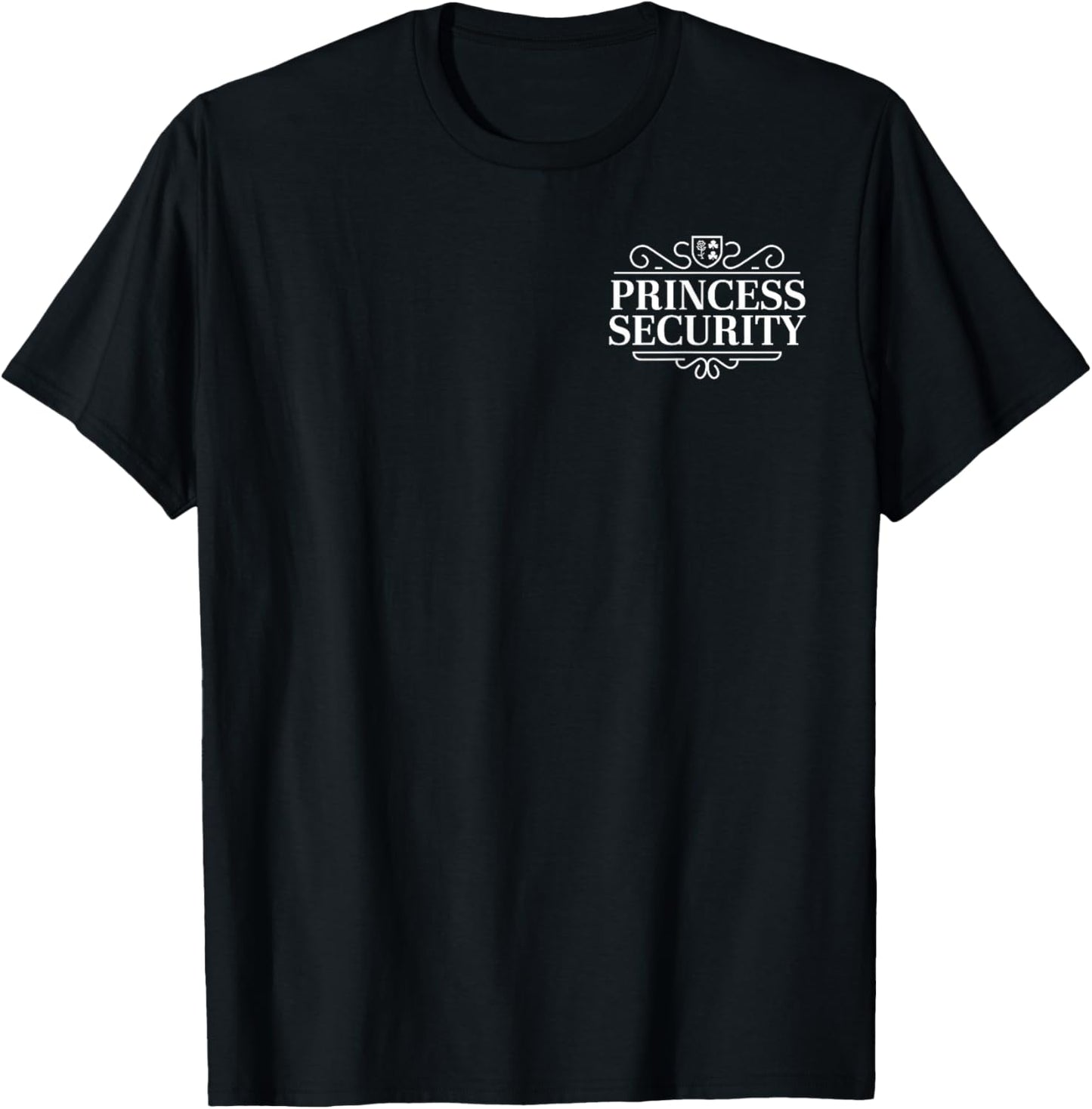 Princess Security Team Birthday For Big Brother & Dad Funny T-Shirt - T-Shirt | Black