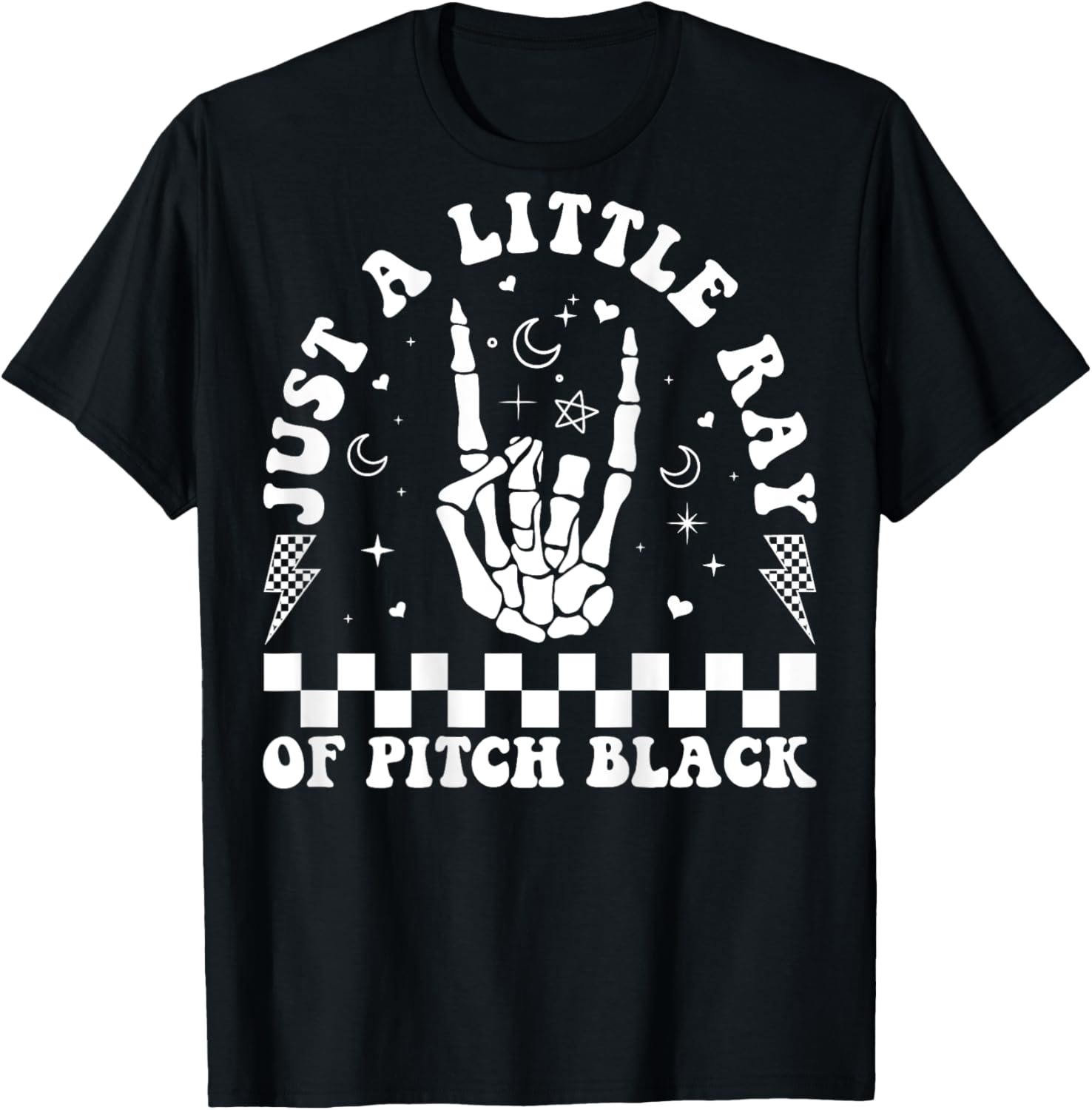 Just A Little Ray Of Pitch Black Witch Halloween ON BACK T-Shirt - T-Shirt | Black