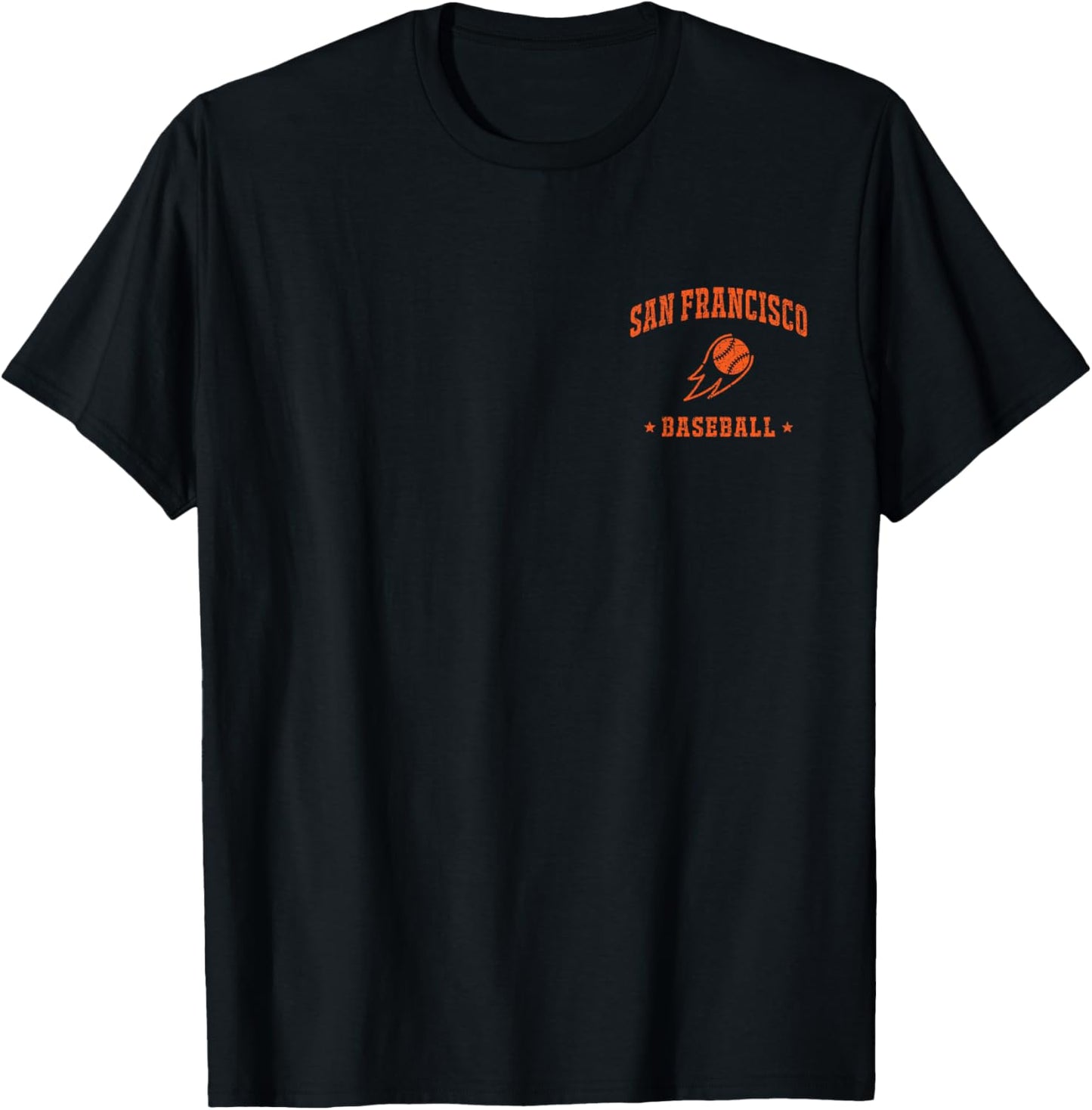 San Francisco Baseball Vintage Gameday Retro Baseball Lover T-Shirt - T-Shirt | Black