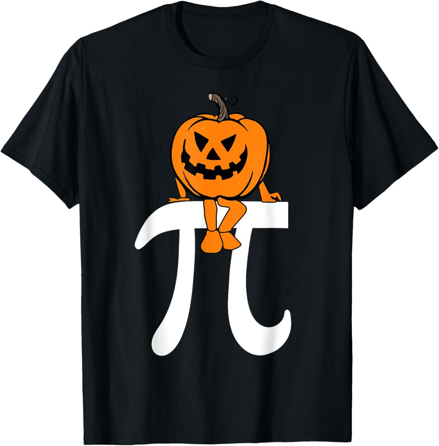 Pumpkin Pie Math Funny Halloween Thanksgiving Pi Day Kids T-Shirt - T-Shirt | Black