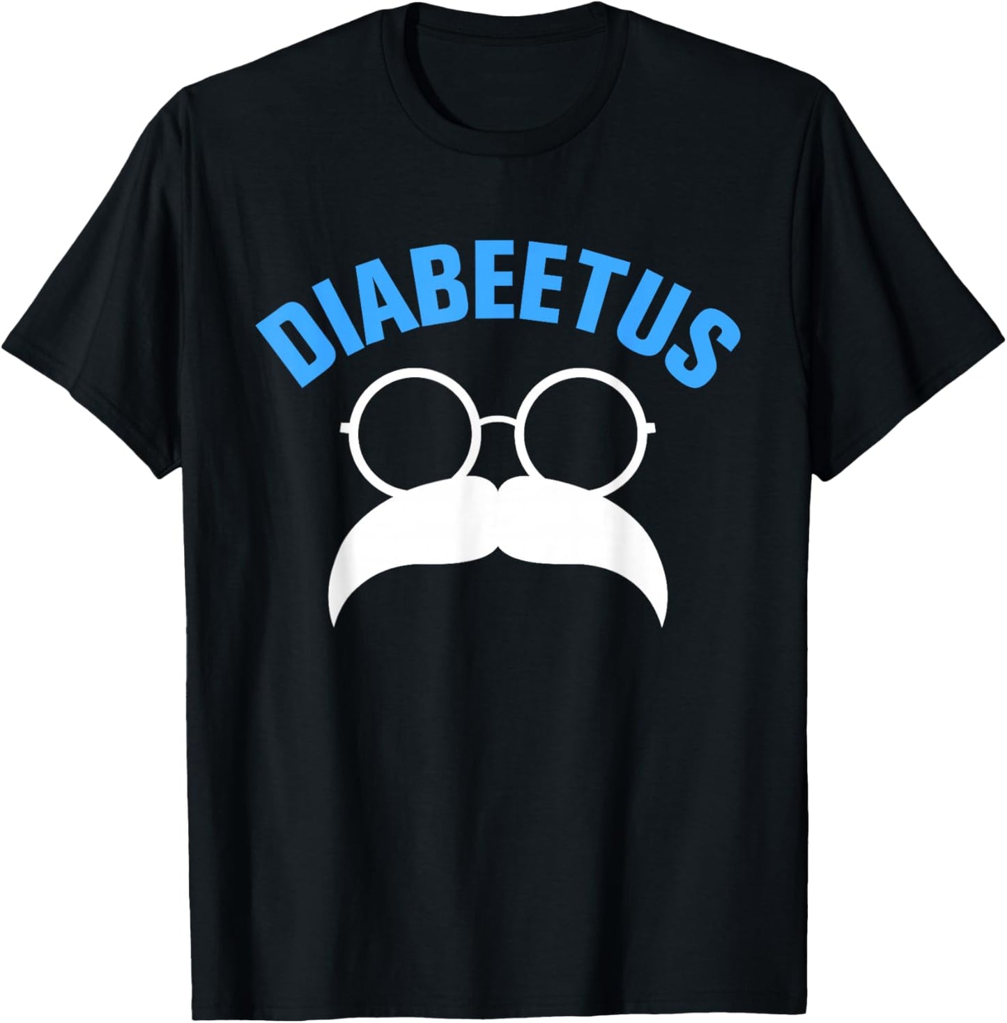 Diabeetus Humorous Diabetes Awareness with a Diabetic Beard T-Shirt - T-Shirt | Black