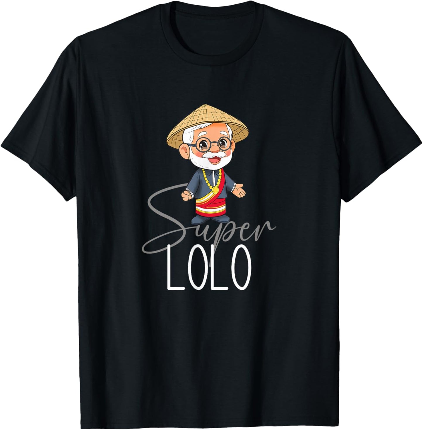 Philippines Pilipinas Filipino Grandpa Lolo Grandfather T-Shirt - T-Shirt | Black