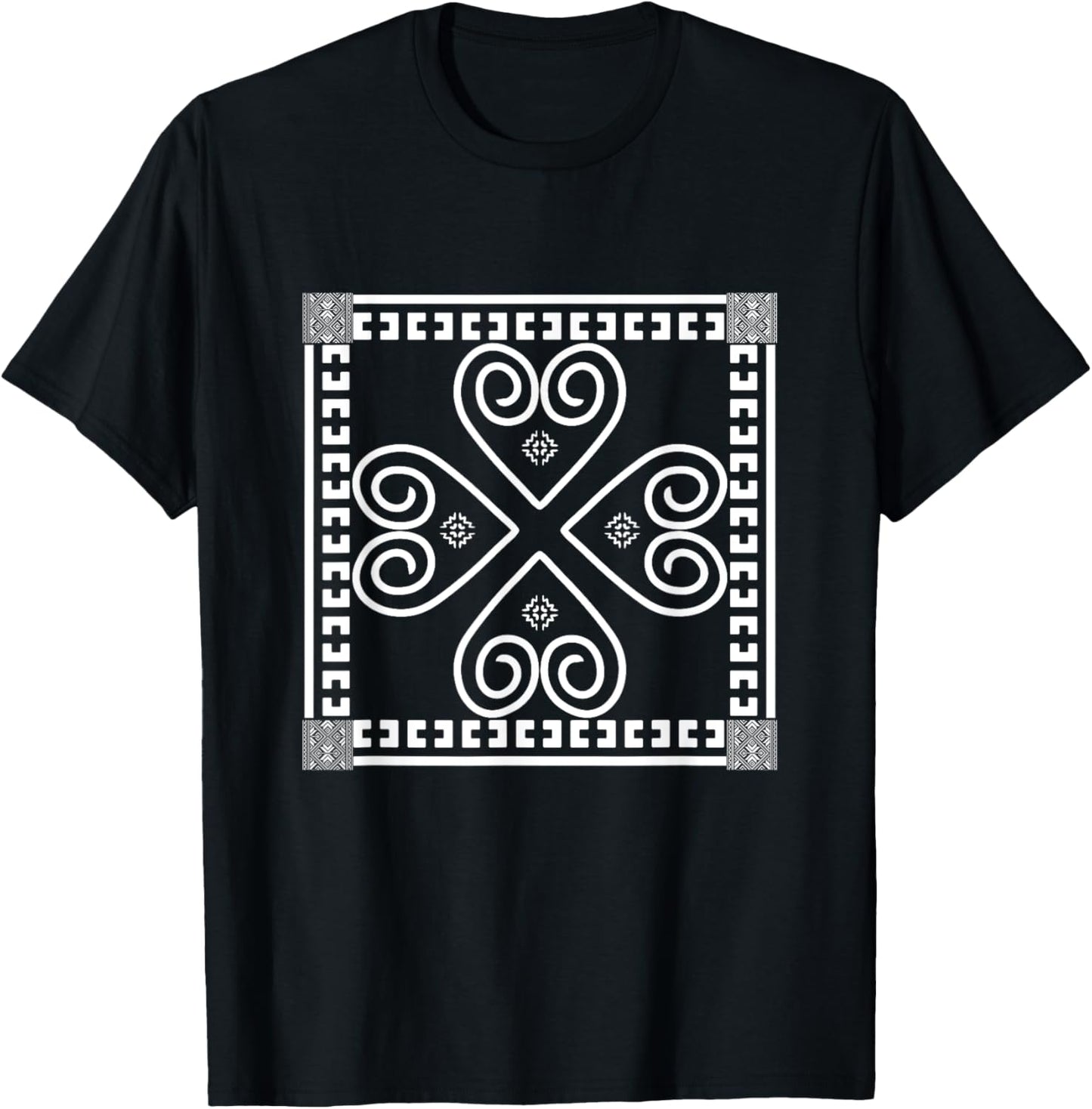 Hmong Miao Hmoob Patterns T-Shirt - T-Shirt | Black