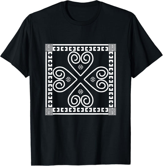 Hmong Miao Hmoob Patterns T-Shirt - T-Shirt | Black