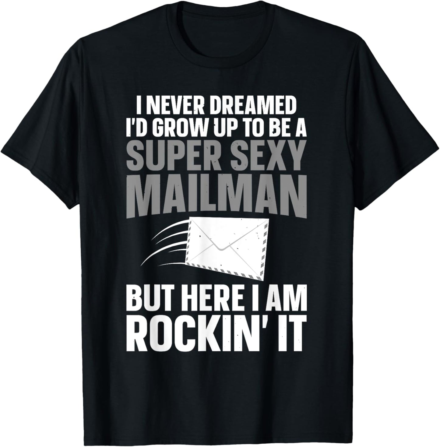 Cool Mailman Art Postal Worker Post Office Mail Man T-Shirt - T-Shirt | Black