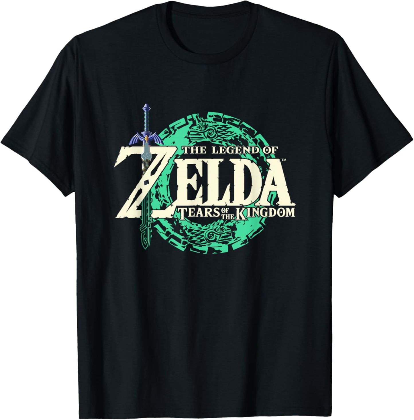 The Legend of Zelda Tears of the Kingdom Link Front & Back T-Shirt - T-Shirt | Black