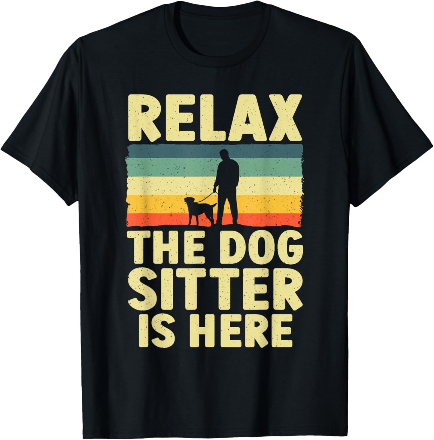Best Dog Sitter Design Women Pet Sitter Dog Sitter T-Shirt - T-Shirt | Black