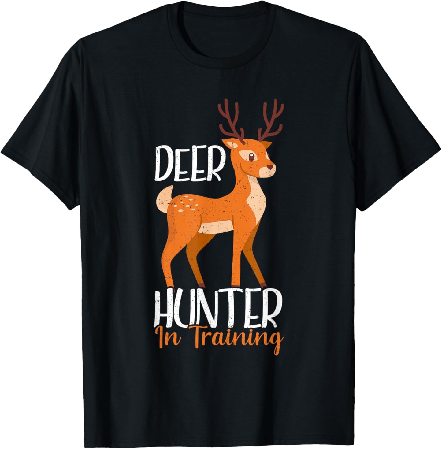 Deer Hunter In Training Funny Deer Hunting T-Shirt - T-Shirt | Black