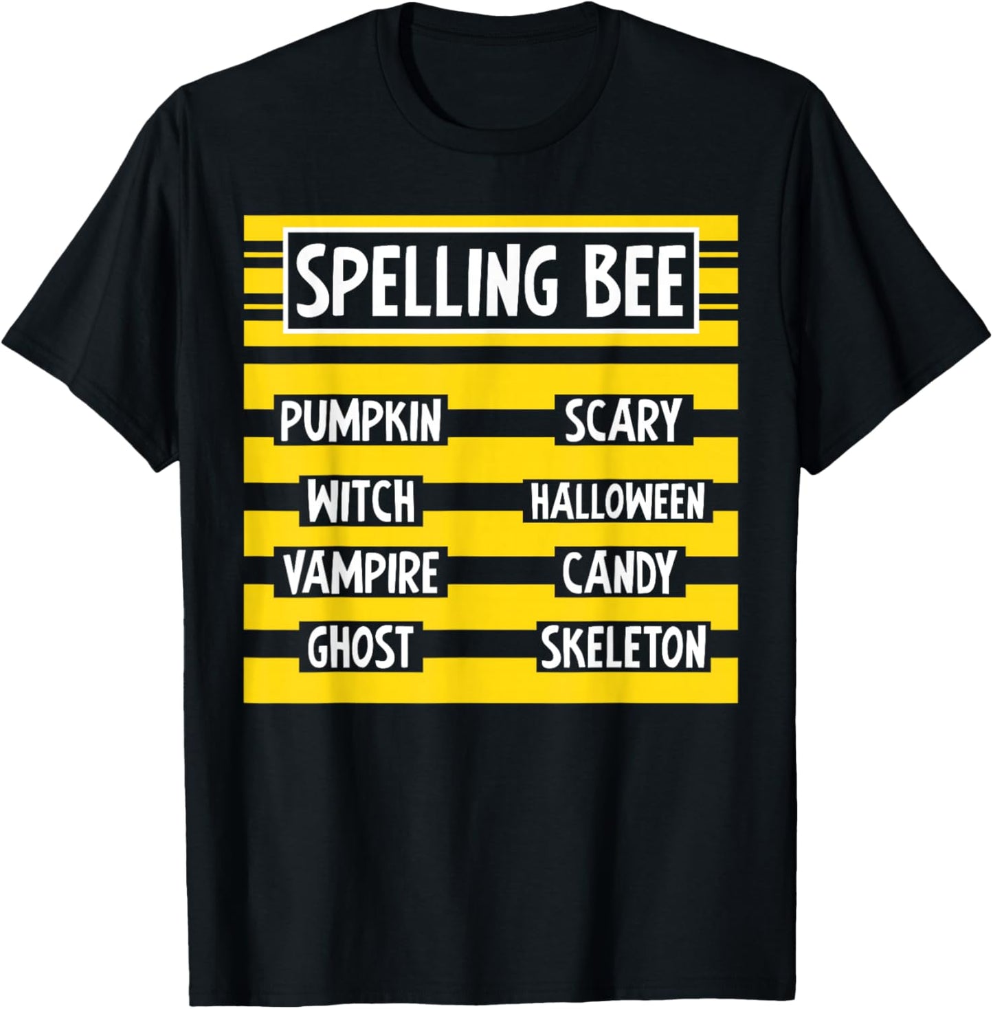 Spelling Bee Shirt Funny Pun Halloween Costume For Teachers T-Shirt - T-Shirt | Black